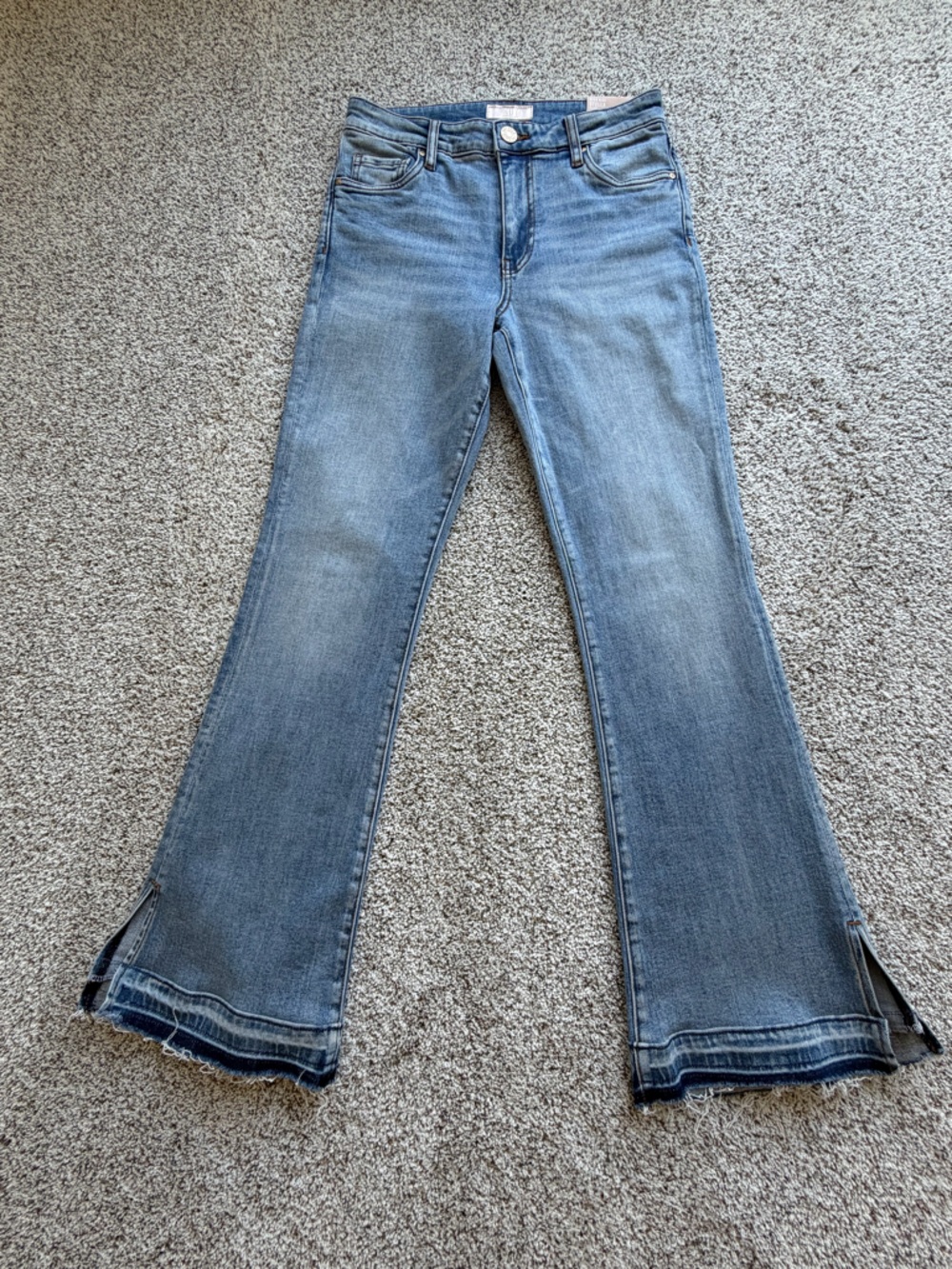 Kut from the Kloth High Rise Stella Flare Jeans Size 2 Light Wash NWT